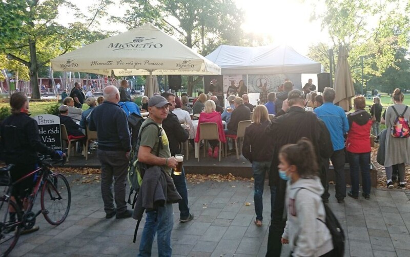 park Komenského v pátek 24.9.